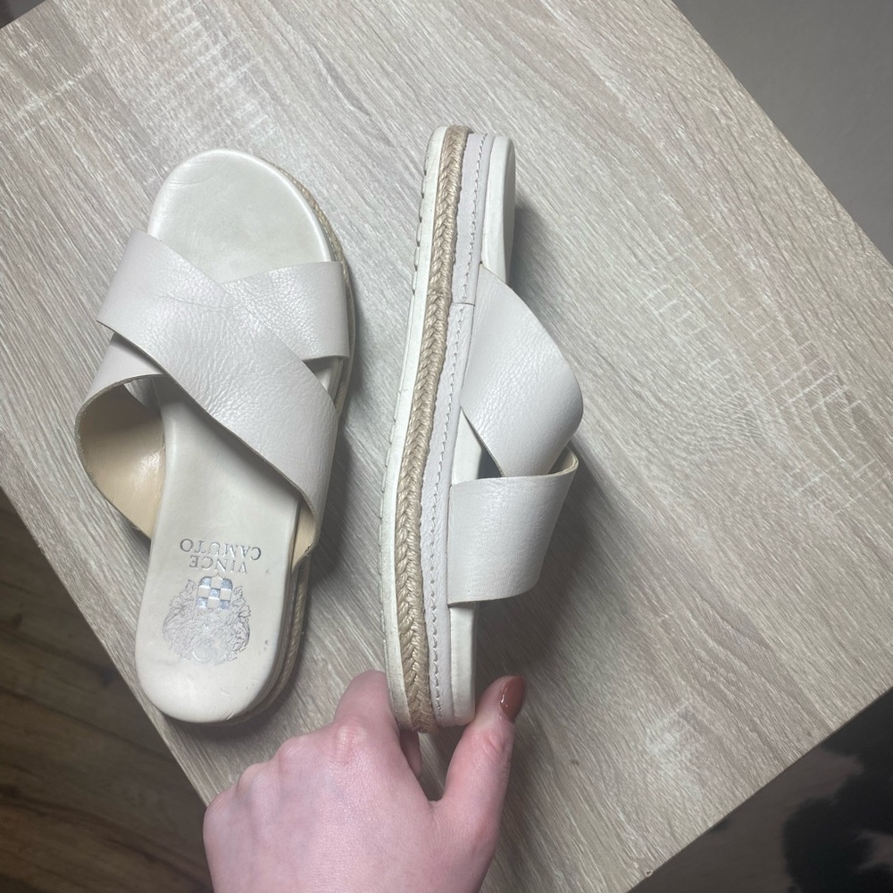 Vince Camuto Rickert slide leather sandal - Picture 6 of 9